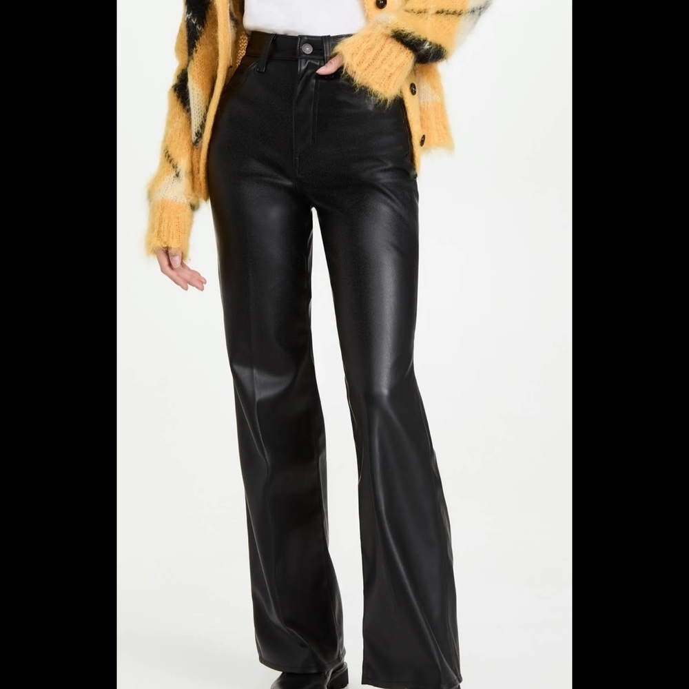 Levi’s premium 70’s high flare faux leather pants